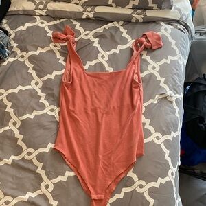 Glam Pink Tie-Strap Bodysuit